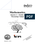 Mathematics: Quarter 4 - Module 3 Measuring Volume