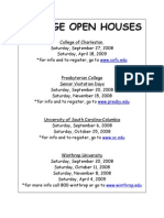 College Open Houses 08-09