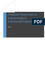 Analiza finanziara a intreprinderii Johnson&Johnson