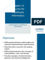 Security For Healthcare Informatics