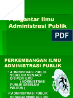 Pengembangan Ilmu Administrasi Publik