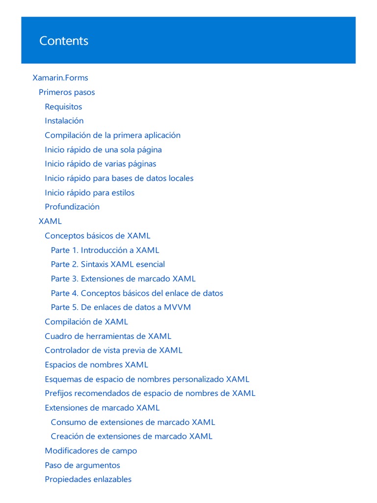 Xamarin Forms | PDF | Microsoft Visual Studio | Android (sistema operativo)