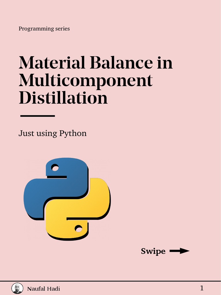 Python Multicomponent Distillation Balance | PDF | Benzene | Distillation
