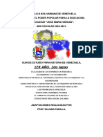 Libro Historia Venezuela 1º Año 2 Do Lapso
