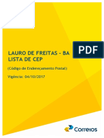 CEP Lauro de Freitas BA - Guia completo de CEPs do município