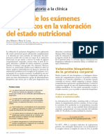 Utilidad de los exámenes bioquímicos en la valoración del estado nutricional copia