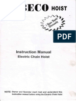 Manual Book Electric Chain Hoist Beco