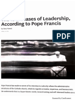 The 15 Diseases of Leadership, According Yo Pope Francis