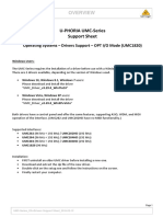 UMC-Series OS+Drivers Support Sheet 2016-02-12