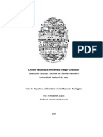 Tema II. Impacto Ambiental en Recursos Geológicos