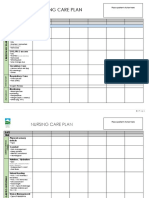 Nursing Care Plan: Date Time