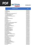 Lista Empresas Beneficiadas Reactiva Peru Pdf Conceptos Legales Empresas