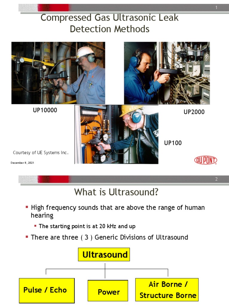 Ultrasonic Leak Detection for Compressed Air | PDF | Ultrasound | Gases