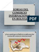 Teorias Del Comercio Internacional en Bolivia