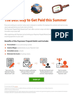 The Best Way To Get Paid This Summer: Benefits of The Payoneer Prepaid Debit Card Include