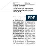 Waste Reduction Evaluation of Soy-Based Ink at A Sheet-Fed Offset Printer-EPA