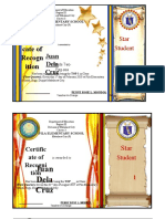 Certifi Cate of Recogn Ition: Juan Dela Cruz