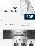 Black and White Lines Architecture Presentation