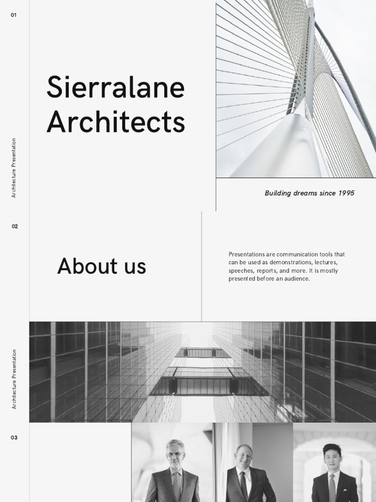 Black and White Lines Architecture Presentation | PDF | Design
