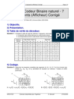 TP 32.1 Codeur Binaire Naturel - 7 Segments - Afficheur - Corrigé