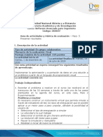 Guía de Actividades y Rúbrica de Evaluación - Paso 5 - Presentar Resultados