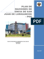 Plan de Operaciones de Emergencia de SJL 2017 2018 San Juan de Lurigancho 2017