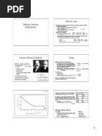 Settling Velocity (Deposition) Stokes' Law: - Stokes' Solution With The Assumptions