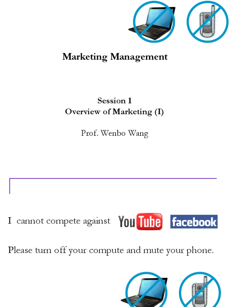 Marketing Management Overview Session 1 | PDF | Market Segmentation ...