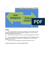 Oracle Order Management Setup Document in R12