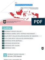 PUSDATIN - Petunjuk Input Usulan Desa-Kelurahan - SIPD