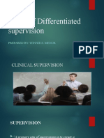 Kinds of Differentiated Supervision