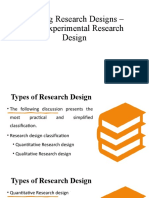Nursing Research Design - True Experimental Research Designs
