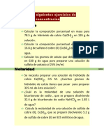 Ejercicios Sobre Unidades de Concentración