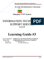 Information Technology Support Service: Learning Guide #3