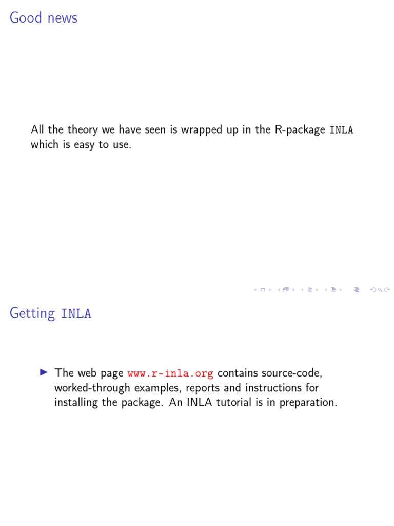INLA Package Installation and Usage Guide | PDF | Normal Distribution ...