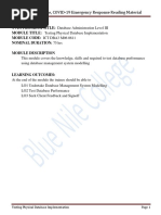 Testing Physical DB Implementation Tvet