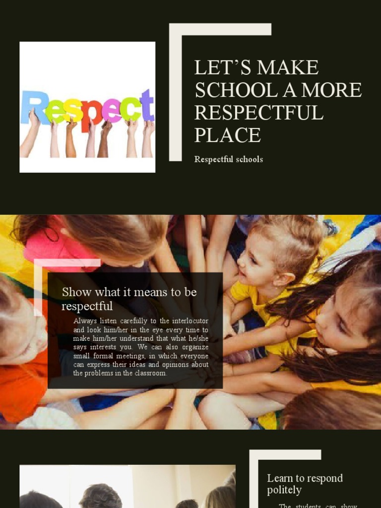 Cultivating Respect in Schools | PDF