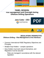 Presentation 13 Sept HSE Management and Oversight During Offshore Drilling Operations Jane Cutler