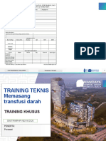 012 Training Memasang Transfusi Darah