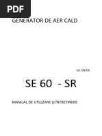 Generator de Aer Cald Se 60 - Sr70,120,180