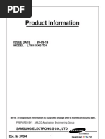 Product Information: ISSUE DATE: 99-09-14 MODEL: LTM150XS-T01