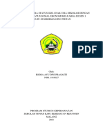 Hubungan Antara Status Gizi Anak Usia Sekolah Dengan Hubungan Status Sosial Ekonomi Keluarga Di SDN 1 Druju-Sumbermanjing Wetan