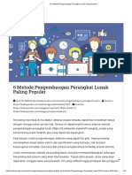 6 Metode Pengembangan Perangkat Lunak Paling Populer