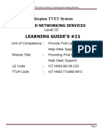 Ethiopian TVET-System: Learning Guide'S #21