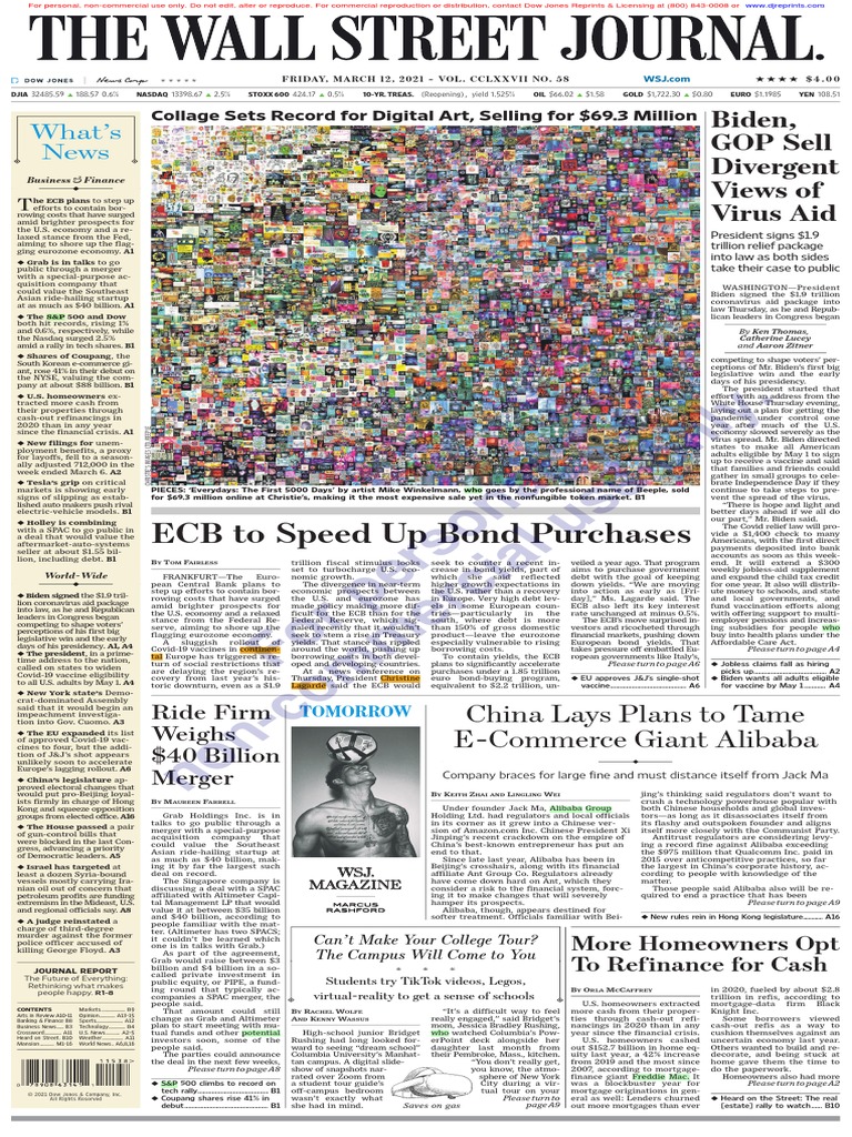 ECB To Speed Up Bond Purchases: For Personal, Non-Commercial Use Only | PDF  | European Central Bank | Competition Law