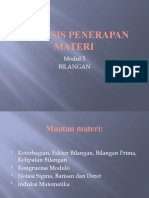 Analisis Penerapan Materi Bilangan