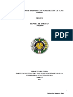 Analisis Dosis Radiasi Pada Pemeriksaan Ct-Scan Thorax