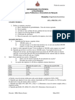 Engenharia Económica Ficha de Exercício