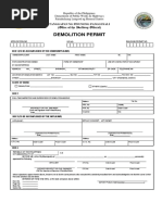 Demolition Permit Application Form | PDF | Demolition | Justice