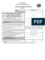 Electronics Permit Checklist